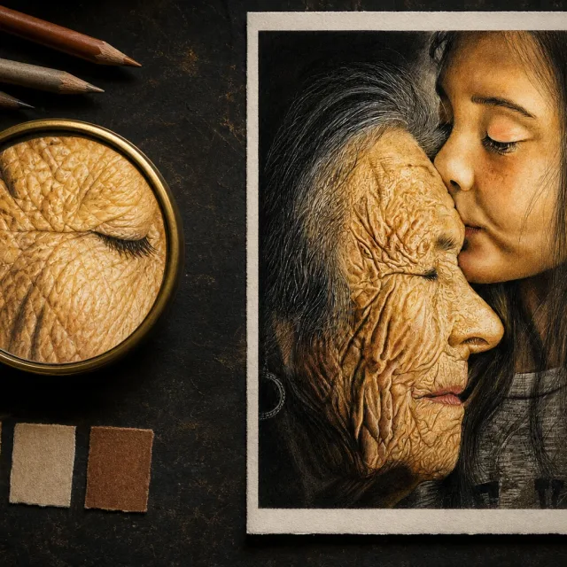 Study of skin color and texture